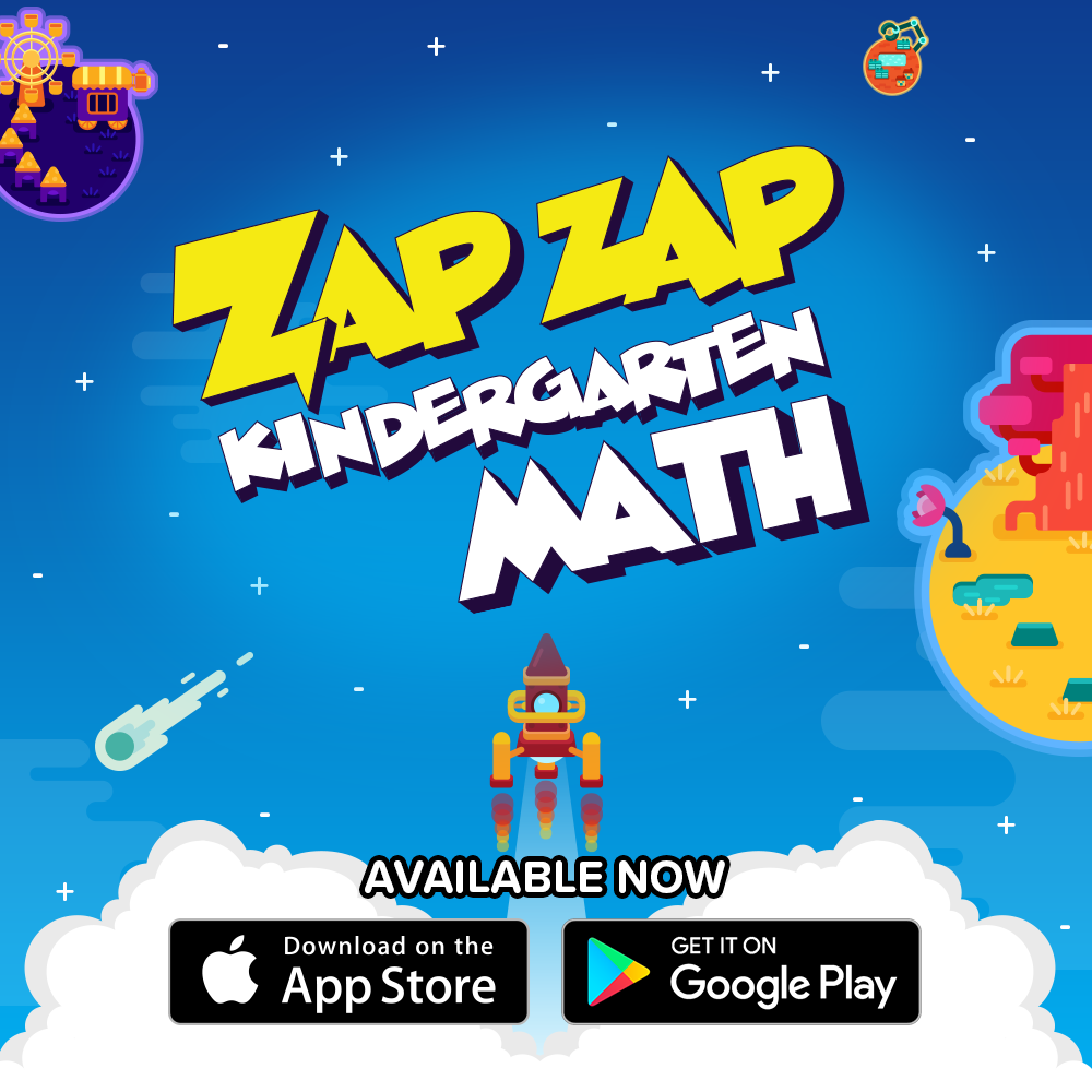Zap Zap Kindergarten Math App Review for Kids OurFamilyWorld